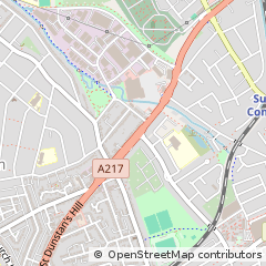 Map of Sutton, Surrey