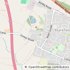 Map of Coalvilee, Leicestershire