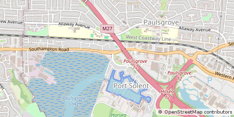 Map of Port Solent, Portsmouth