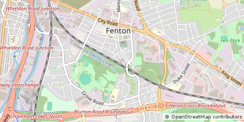 Map of Stoke-on-Trent, Staffordshire