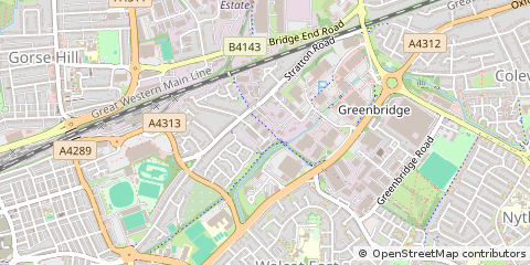 Map of Swindon, Wiltshire
