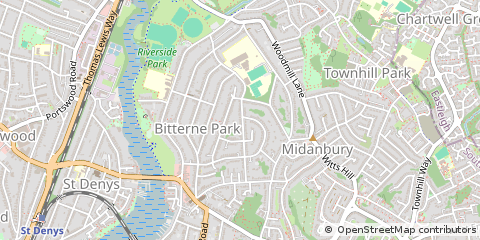 Map of Southampton, Hampshire