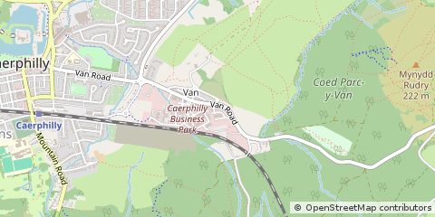 Map of Caerphilly