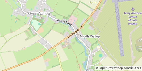 Map of Stockbridge, Hampshire