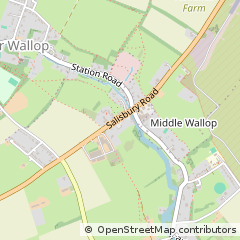 Map of Stockbridge, Hampshire