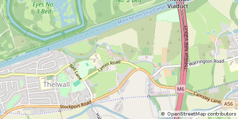 Map of Warrington, Cheshire