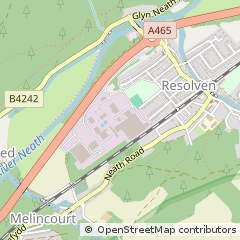 Map of Resolven, Neath Port Talbot