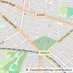 Map of Bournemouth, Dorset