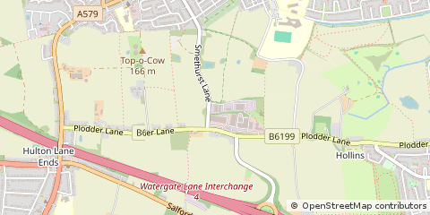 Map of Bolton, Lancashire