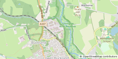 Map of Lymington, Hampshire