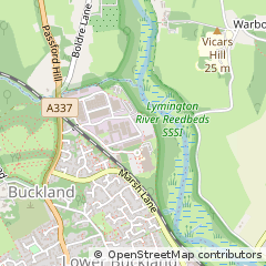 Map of Lymington, Hampshire