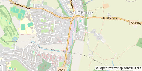 Map of Brighouse, West Yorkshire