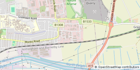 Map of Lincoln