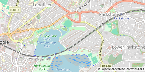 Map of Poole, Dorset