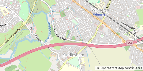 Map of Wokingham, Berkshire