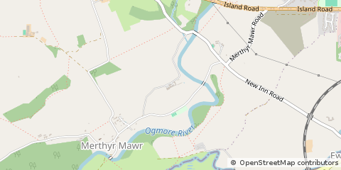 Map of Bridgend