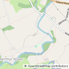 Map of Bridgend
