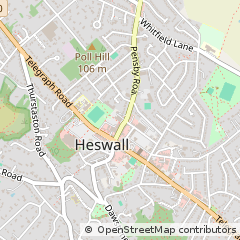 Map of Wirral, Merseyside