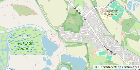 Map of Leeds, West Yorkshire