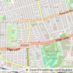 Map of Liverpool, Merseyside