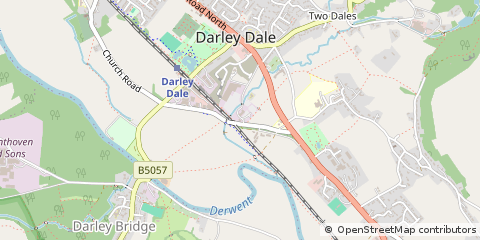Map of Derbyshire
