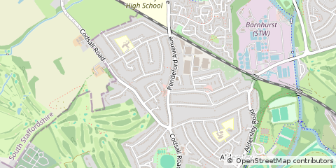 Map of Wolverhampton, West Midlands