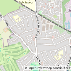 Map of Wolverhampton, West Midlands