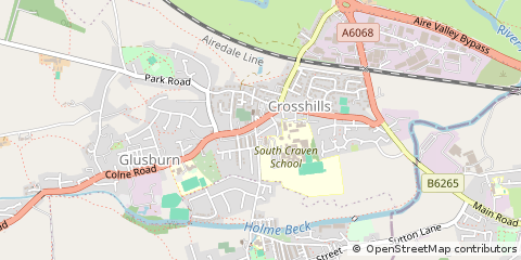 Map of Keighley, West Yorkshire