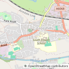 Map of Keighley, West Yorkshire