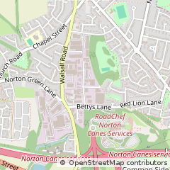 Map of Cannock, Staffordshire