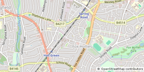 Map of Birmingham