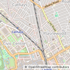 Map of Cardiff