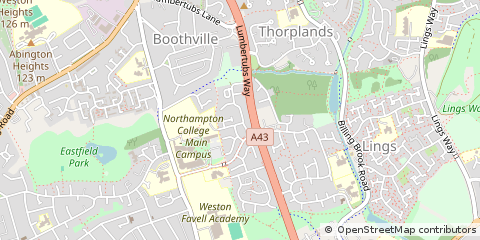 Map of Northampton