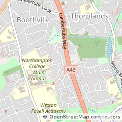 Map of Northampton