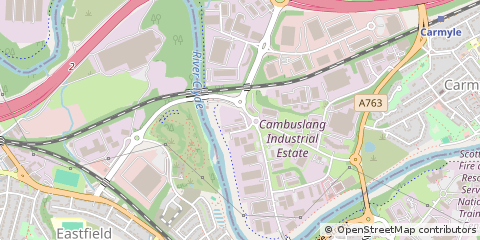 Map of Glasgow, Lanarkshire
