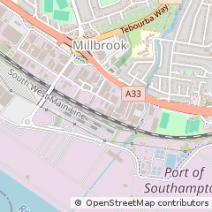 Map of Southampton, Hampshire