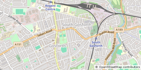 Map of Newcastle Upon Tyne, Tyne & Wear