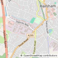 Map of Hailsham, East Sussex