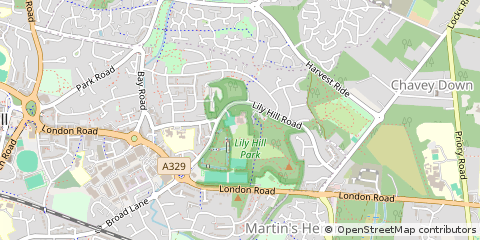 Map of Bracknell, Berkshire