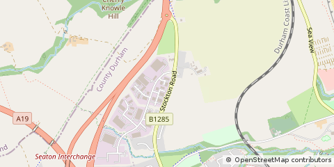 Map of Seaham, County Durham