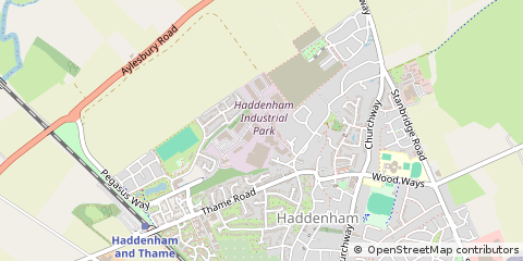 Map of Aylesbury, Buckinghamshire