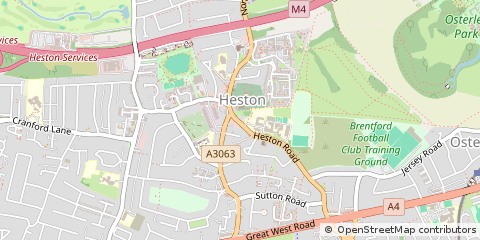 Map of Hounslow, Middlesex
