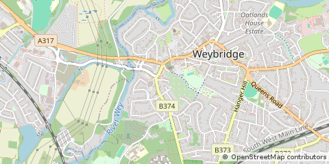 Map of Weybridge