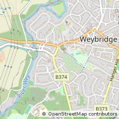 Map of Weybridge