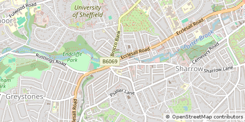 Map of Sheffield