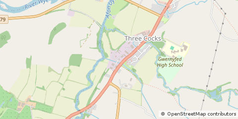 Map of Brecon, Powys