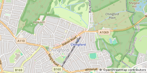 Map of Chingford