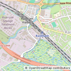 Map of Rainham, Essex