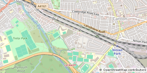 Map of Cardiff