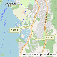 Map of Bowness on Windermere, Cumbria